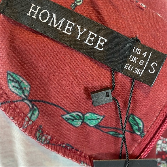 NWT Homeyee floral dress size S - Picture 2 of 5
